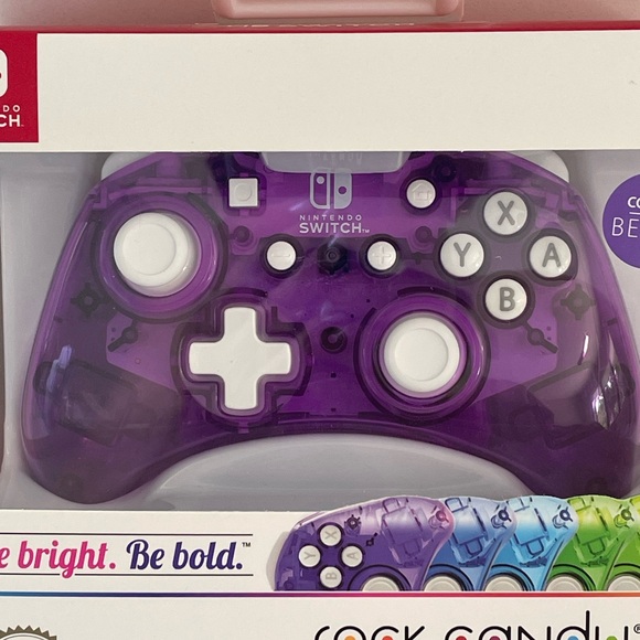 Nintendo Switch Wired Controller • Rock Candy • Cosmo Berry - Picture 8 of 11